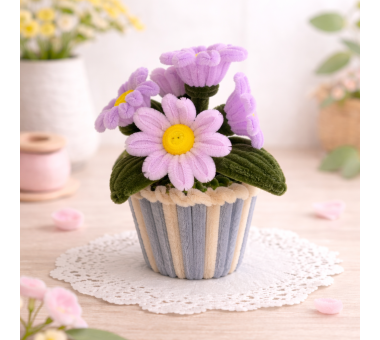 Ръчно изработени плюшени маргаритки „Нежна пролет“