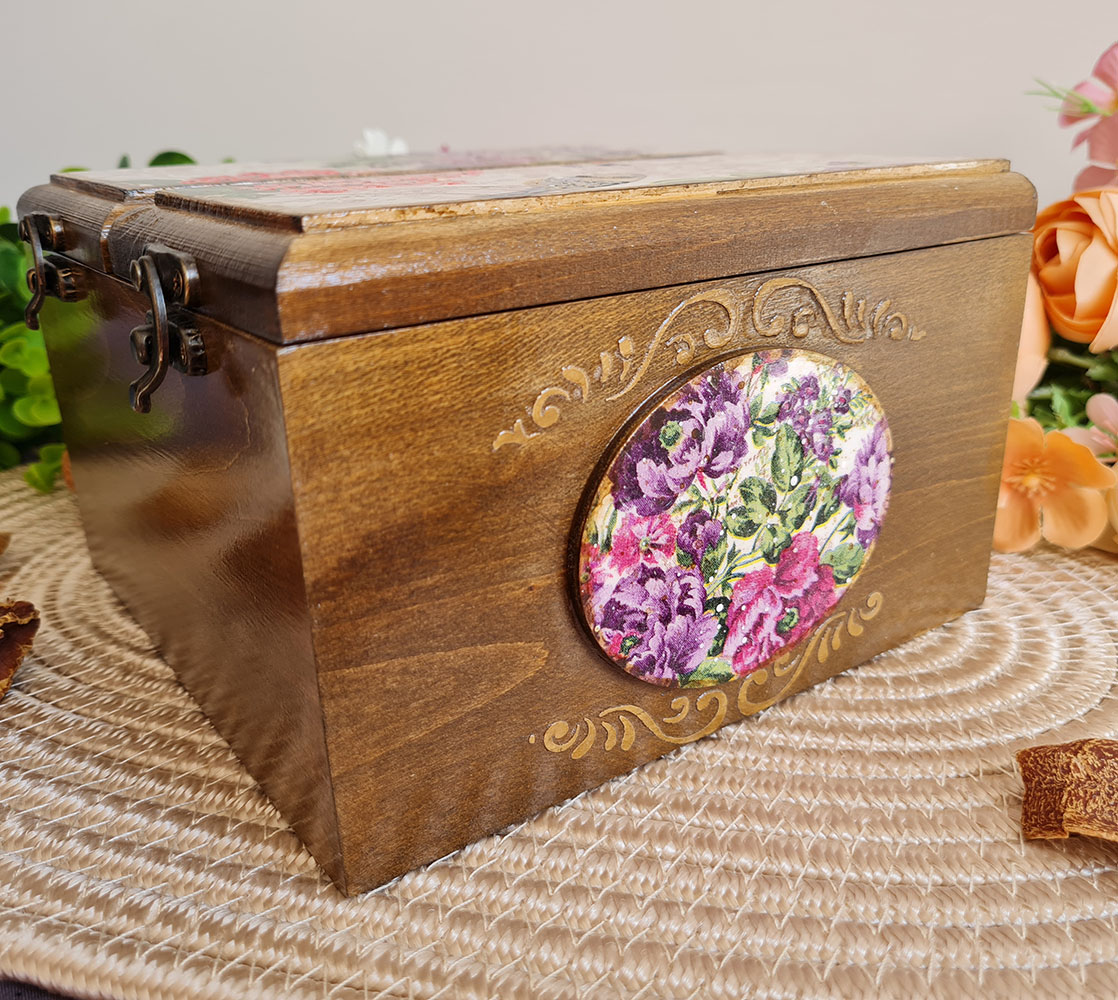 Кутия за чай - Vintage Flower