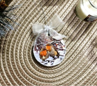 Коледна декорация за елха - Птички