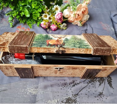 Кутия за вино "Благороден елен" 