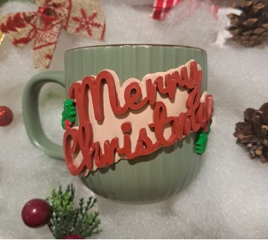 Чаша с надпис "MERRY CHRISTMAS" Чаша с надпис "MERRY CHRISTMAS"