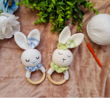 Бебешка дрънкалка "Зайче"