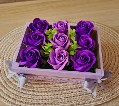 Щайга със сапунени рози - вариант 8