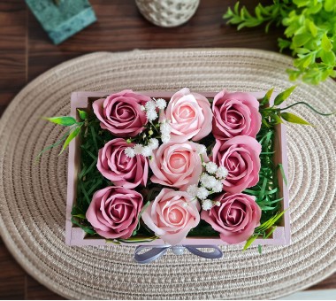 Щайга със сапунени рози - вариант 2 