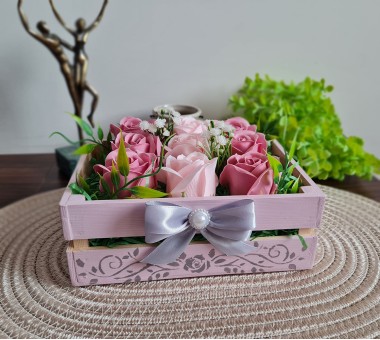 Щайга със сапунени рози - вариант 2 