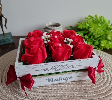 Щайга със сапунени рози - вариант 5