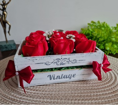 Щайга със сапунени рози - вариант 5