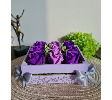 Щайга със сапунени рози - вариант 8