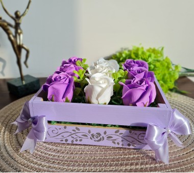 Щайга със сапунени рози - вариант 7