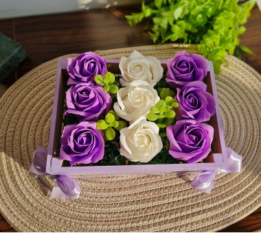 Щайга със сапунени рози - вариант 7