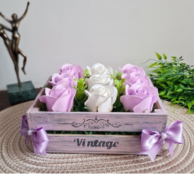 Щайга със сапунени рози - вариант 9